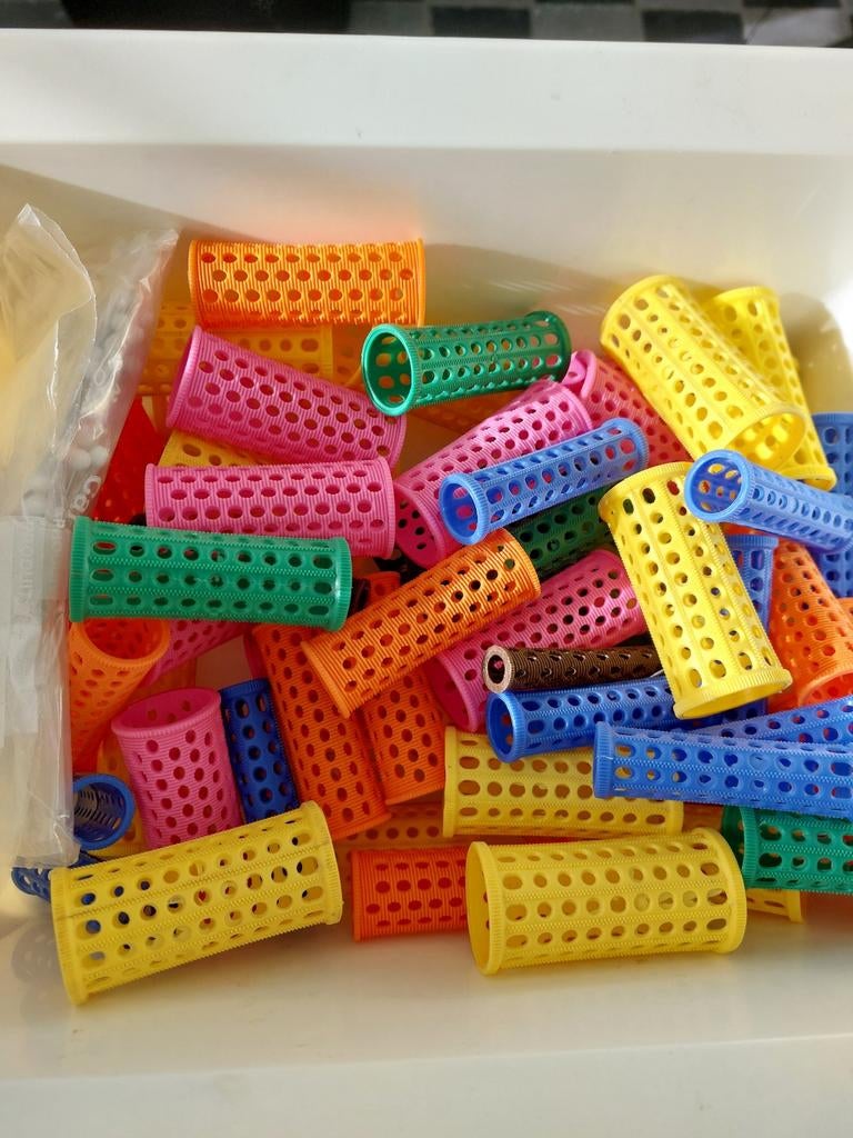 Krulspelden, permanentspelden, Ophalen