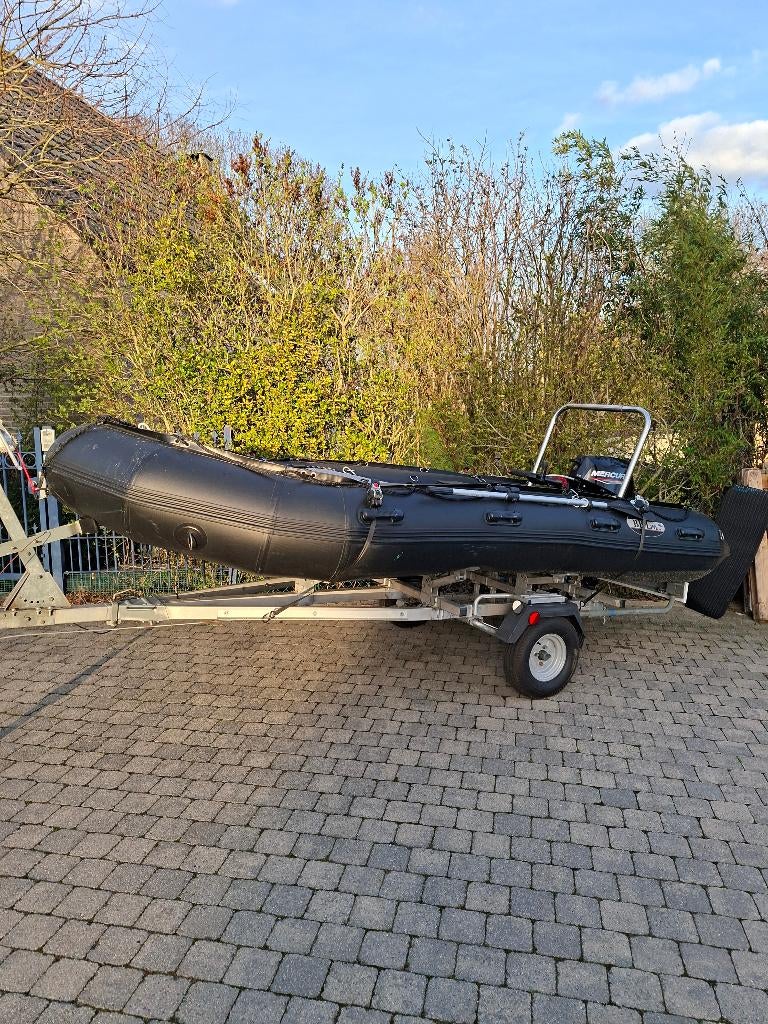 Bateau pneumatique, Utilisé, Essence, Aluminium, Autres marques