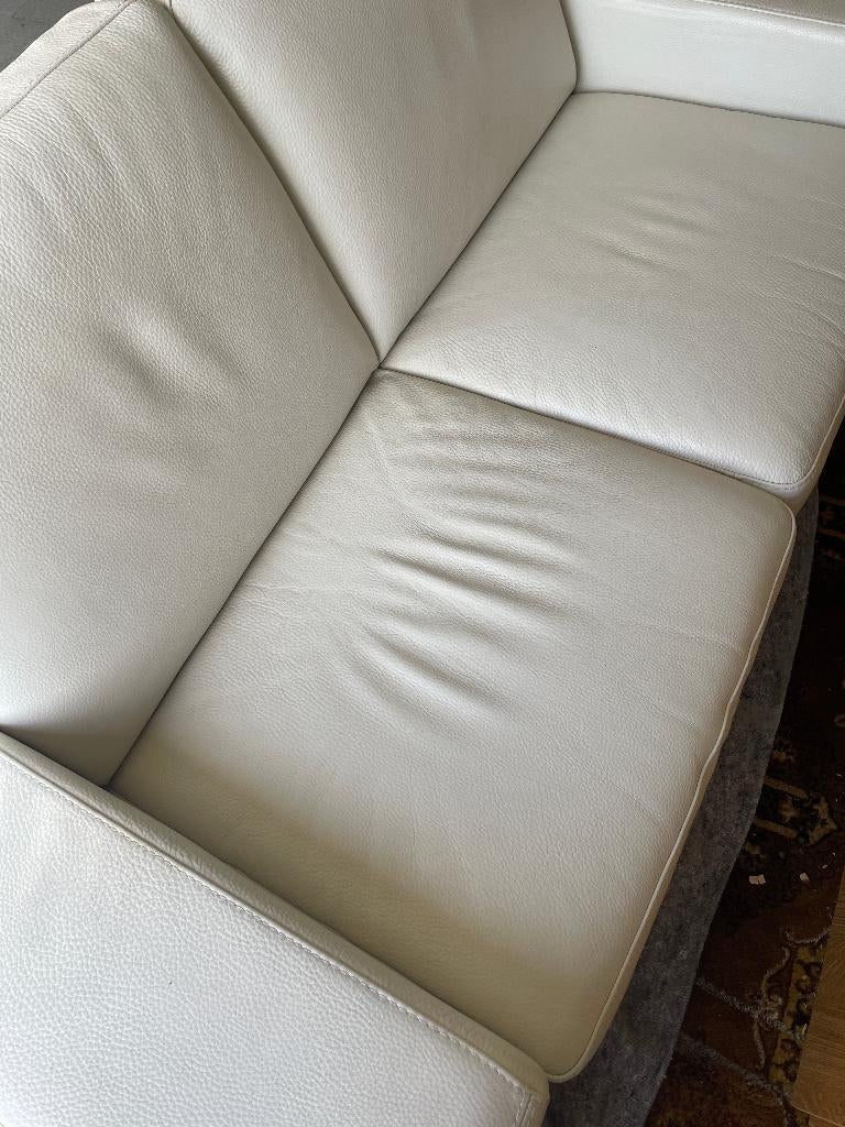 Lederen tweezit, Ophalen, Gebruikt, 150 tot 200 cm, Tweepersoons