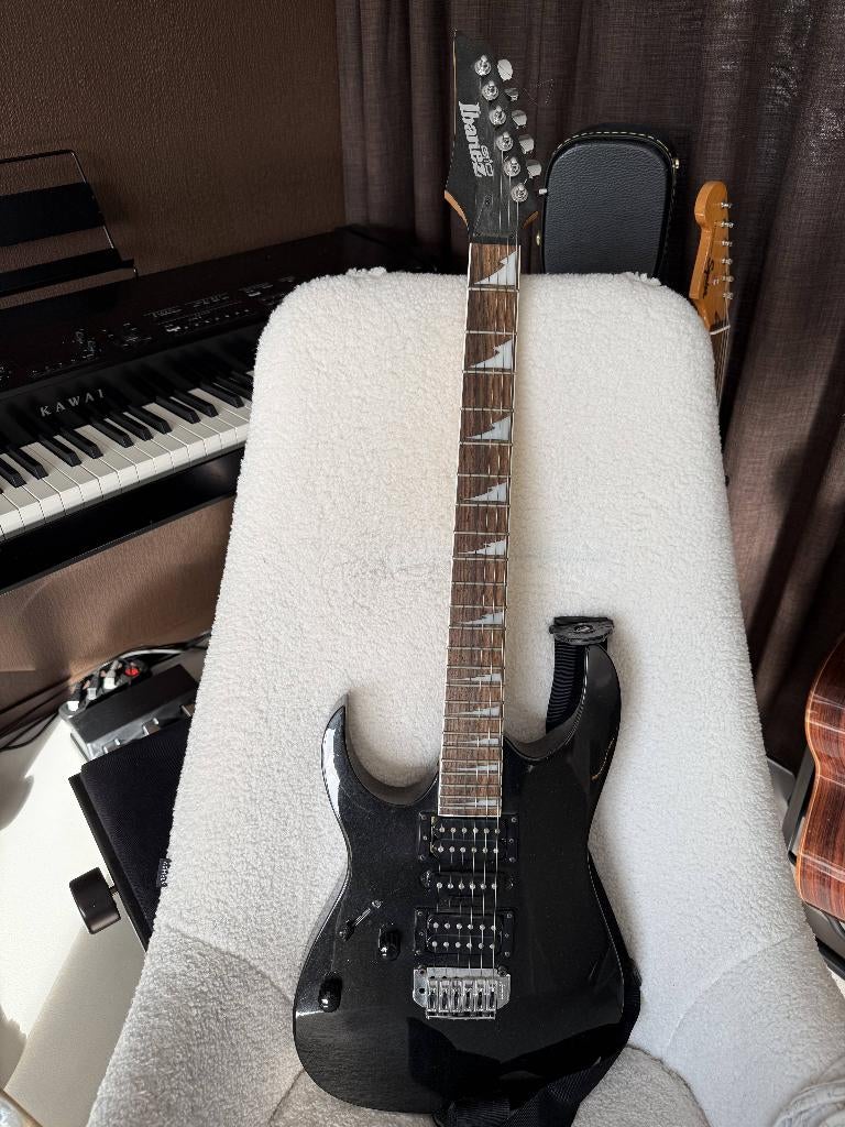 Ibanez Gio GRG170DXL Black Night, Ophalen, Zo goed als nieuw, Ibanez
