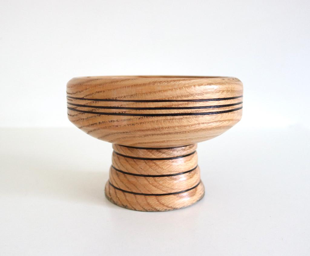 Vintage houten schaal - handwerk, Ophalen of Verzenden, Zo goed als nieuw, Hout, Schaal