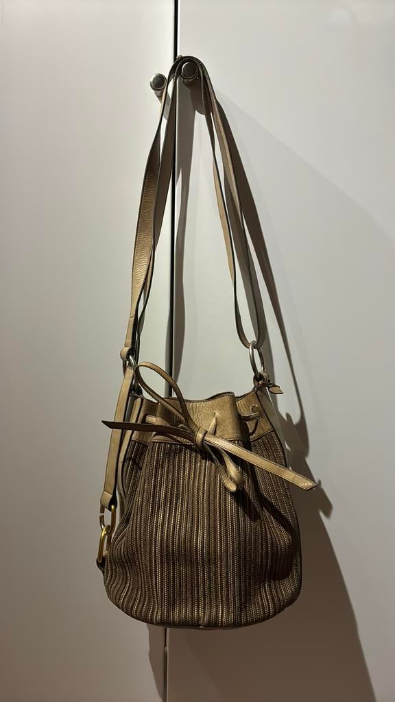 Vintage delvaux, Handtassen en Accessoires, Ophalen of Verzenden, Gebruikt, Bruin, Schoudertasje