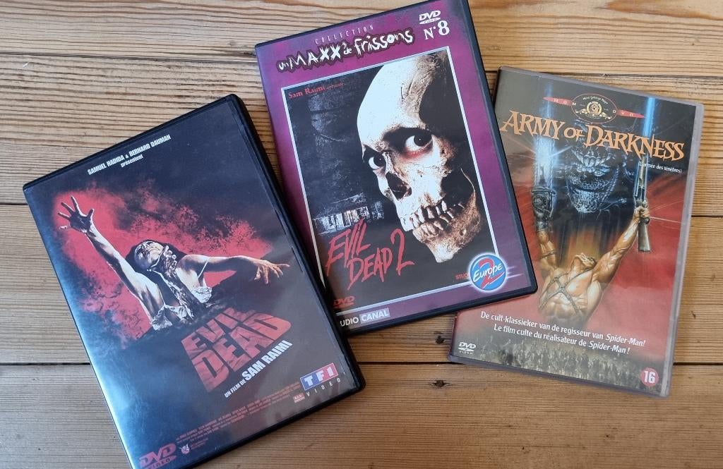 3 DVD : Evil dead, CD & DVD, DVD | Horreur, À partir de 16 ans, Enlèvement ou Envoi, Utilisé, Monstres