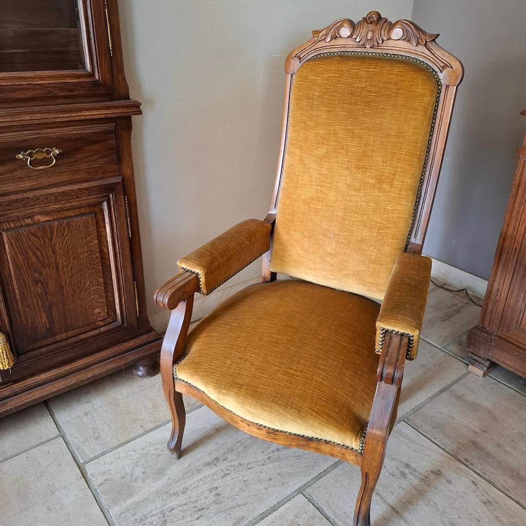 fauteuil ancien avec accoudoirs, Antiquités & Art, Enlèvement