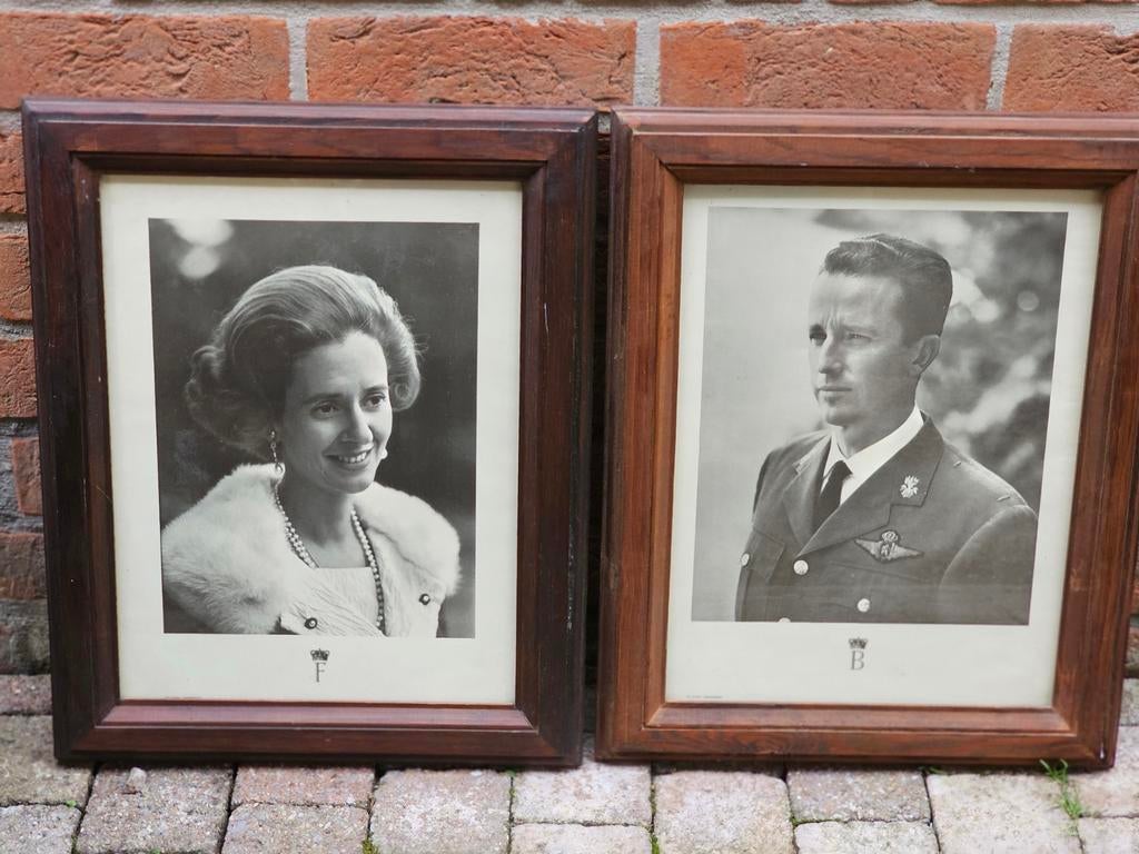 portretten van Koning Boudewijn en Koningin Fabiola., Verzamelen, Koningshuis en Royalty, Ophalen