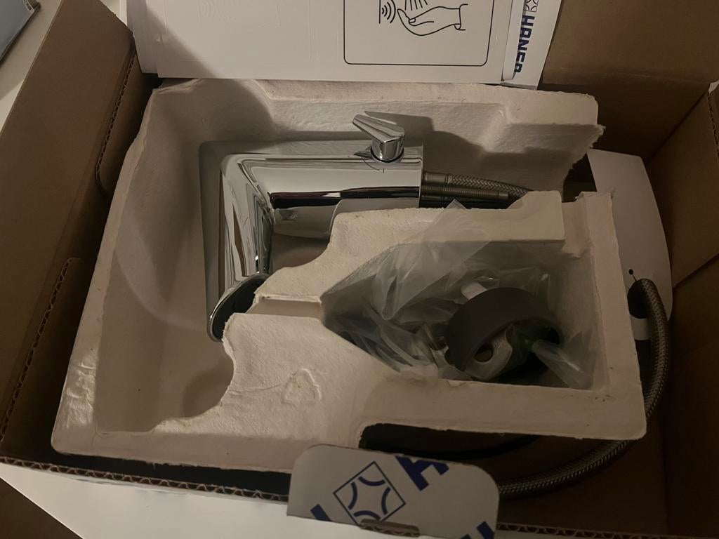 Hansa Fit - Elektronische wastafelkraan Bluetooth chroom, Ophalen, Nieuw, Chroom