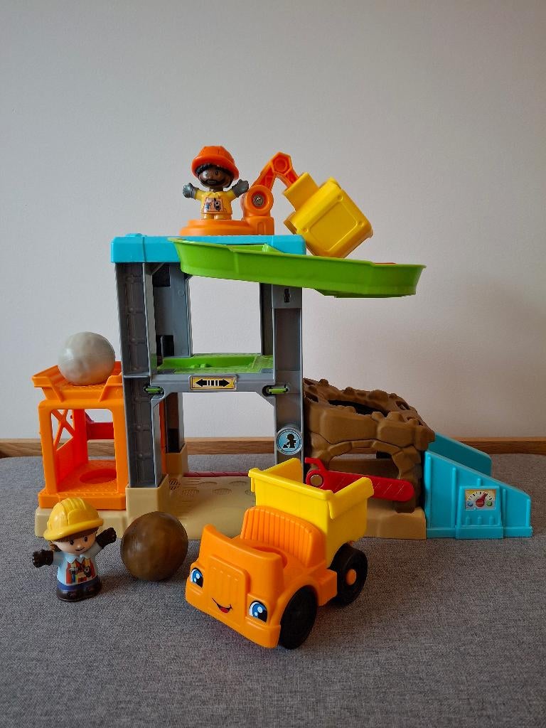 Fisher-Price Little People Leren laden bouwplaats, Kinderen en Baby's, Speelgoed | Fisher-Price, Ophalen, Zo goed als nieuw, Speelset