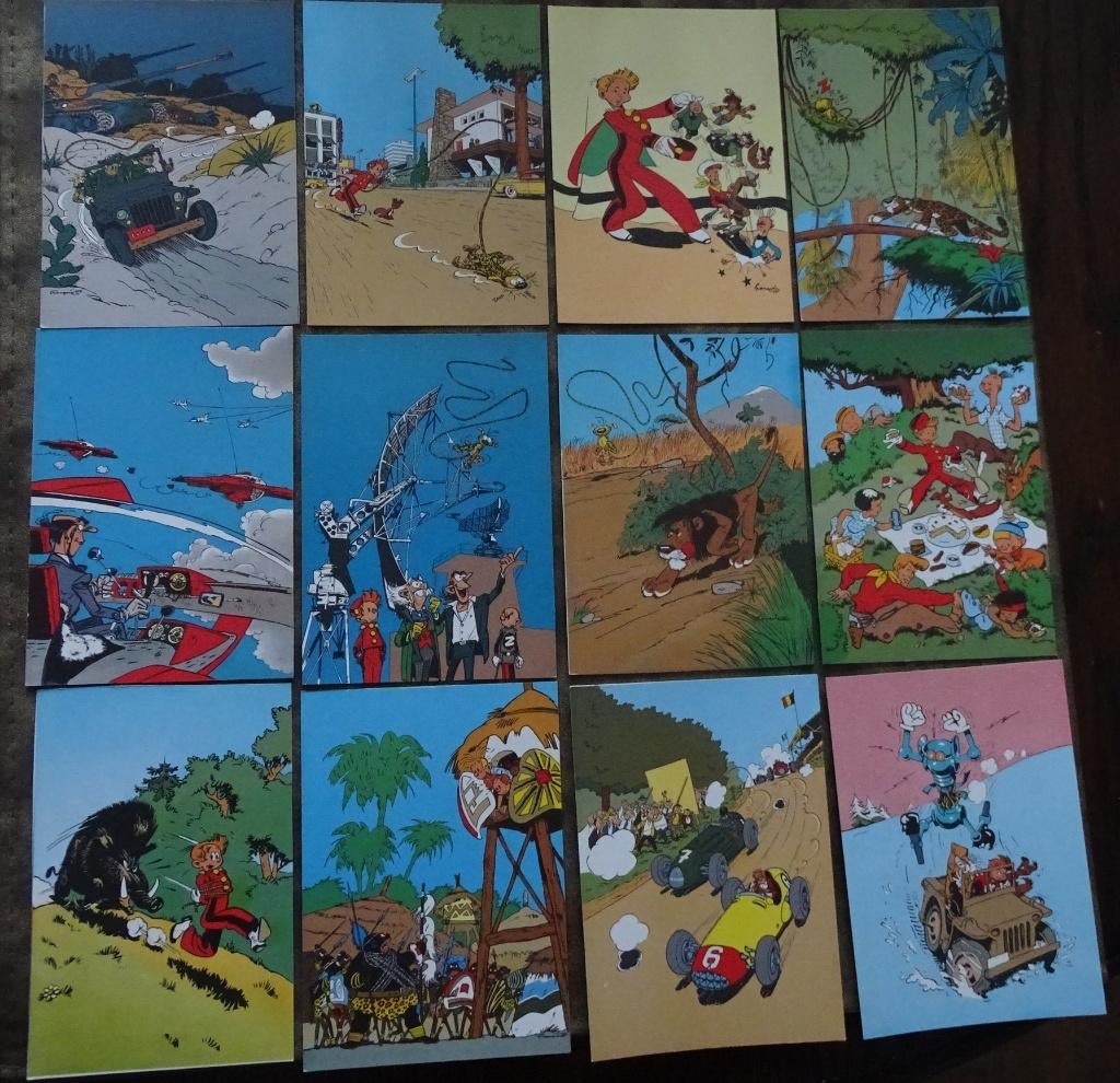 cartes postales bd Spirou, Enlèvement ou Envoi, Non affranchie