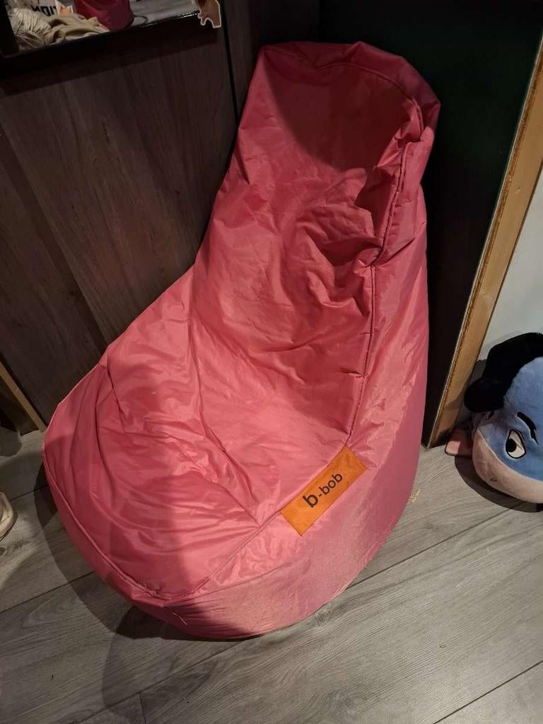 B-bob roze zitzak, Huis en Inrichting, Zitzakken, Ophalen, Roze, Zitzak