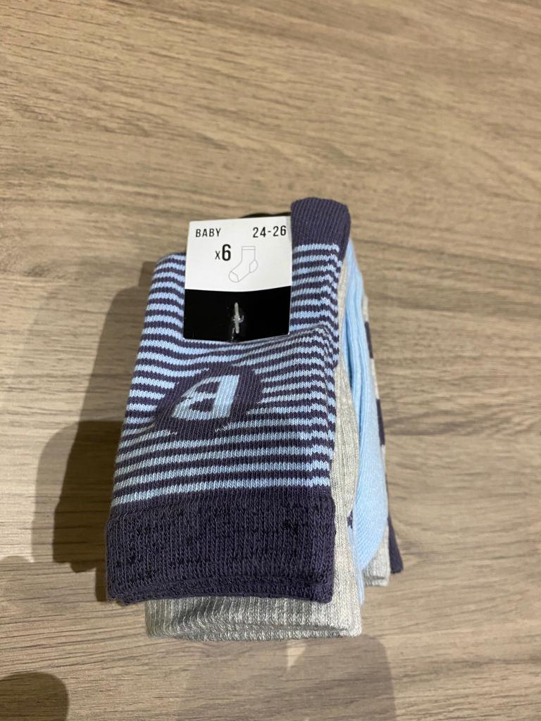 6 paar babysokjes 24-26 maand, Kinderen en Baby's, Babykleding | Schoentjes en Sokjes, Ophalen, Nieuw, Jongetje, Sokjes
