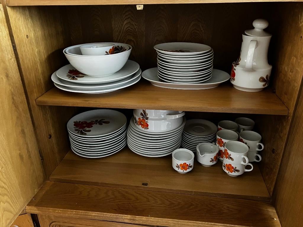 vintage servies perfecte staat 10 delig, Huis en Inrichting, Keuken | Servies, Ophalen, Zo goed als nieuw, Overige stijlen, Porselein