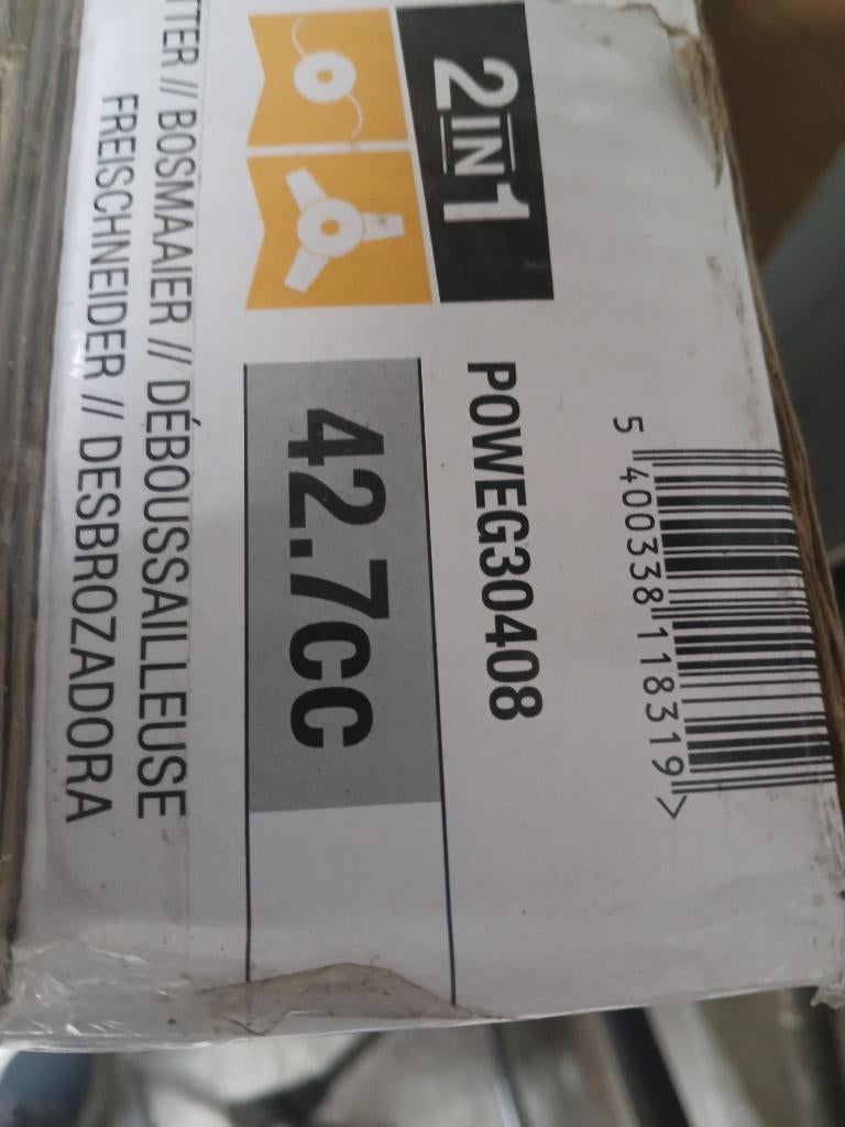 Bosmaaier powerplus poweg30408, Tuin en Terras, Ophalen, Benzine, Nieuw, Powerplus