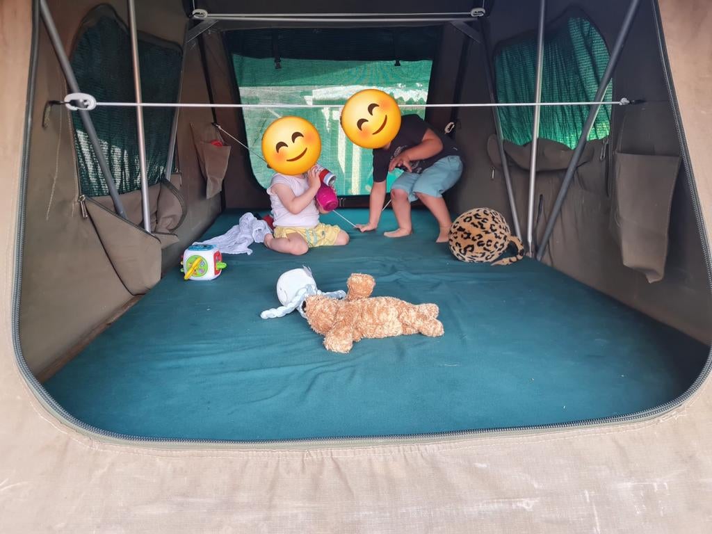 Daktent Hannibal 125x250cm, Caravans en Kamperen, Ophalen, Gebruikt, Tot en met 2