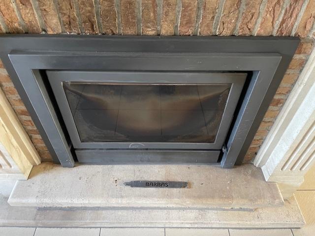 Houthaard (cassette) Barbas, Huis en Inrichting, Ophalen, Gebruikt, Inbouwhaard, Houthaard