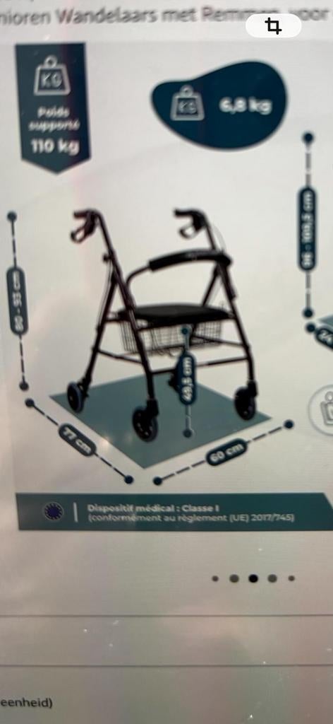 Rollator, Diversen, Ophalen