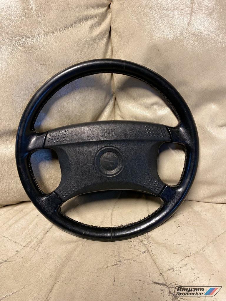 Bmw E36 E34 stuur zwart leder 1994 srs airbag stuur 3-serie, Auto-onderdelen, Besturing, BMW, Gebruikt, Ophalen of Verzenden