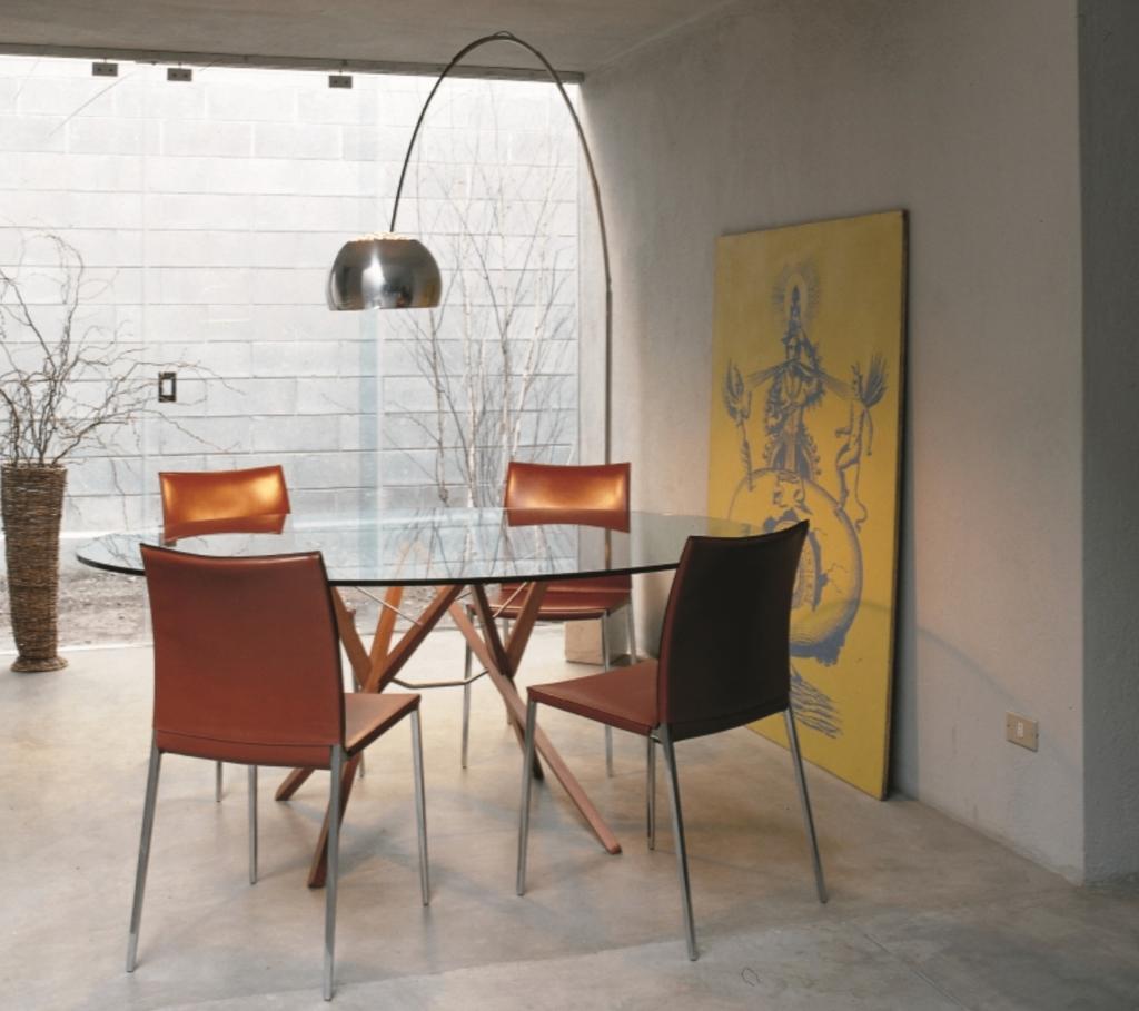 Zanotta Lia 8 stoelen, Ophalen, Zo goed als nieuw, Grijs, Vijf, Zes of meer stoelen