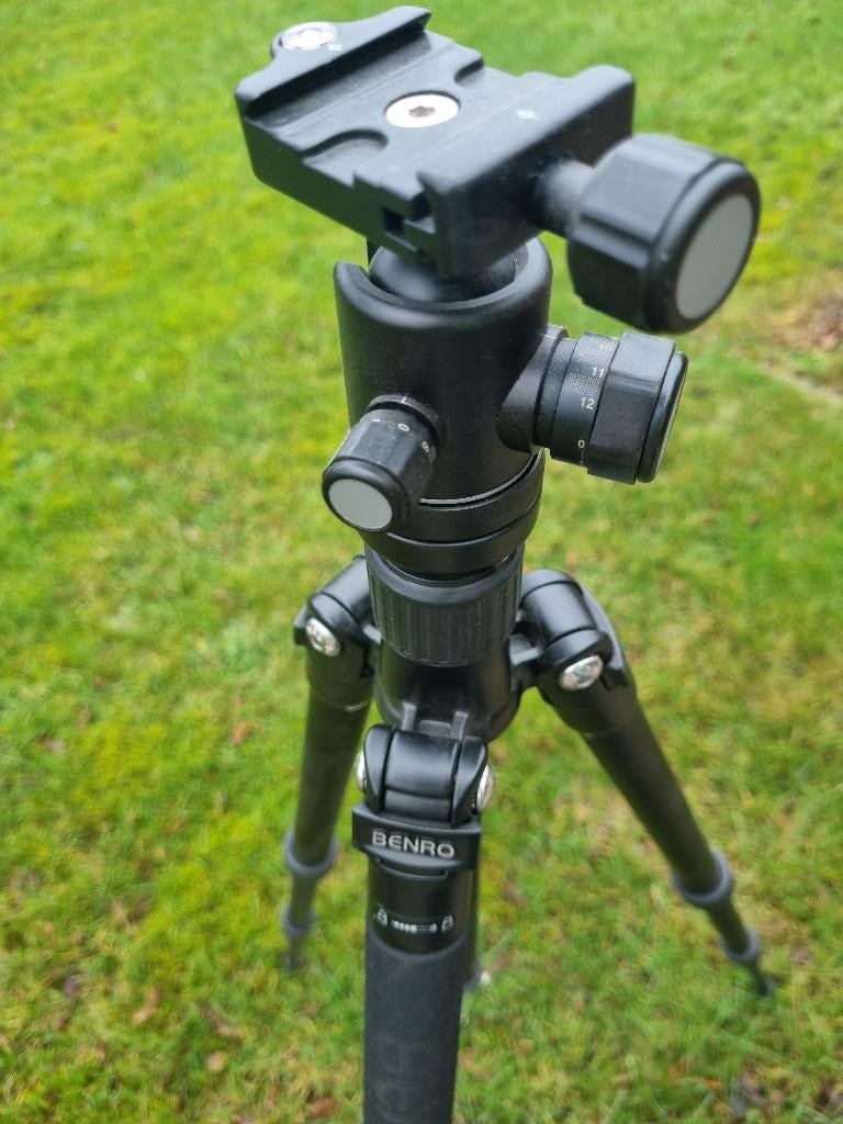 Tripod /stafief voor fotografie of film Benro, Audio, Tv en Foto, Fotografie | Statieven en Balhoofden, Ophalen, Zo goed als nieuw