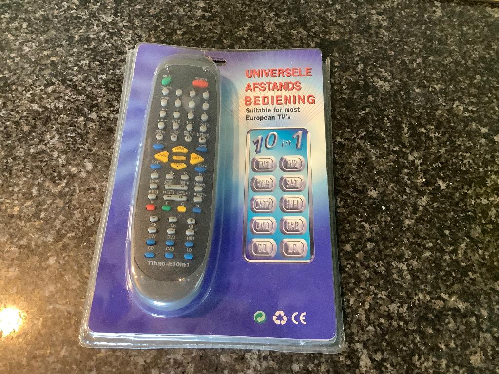 Universele afstandsbediening, Audio, Tv en Foto, Afstandsbedieningen, Ophalen of Verzenden, Nieuw, Universeel, Tv