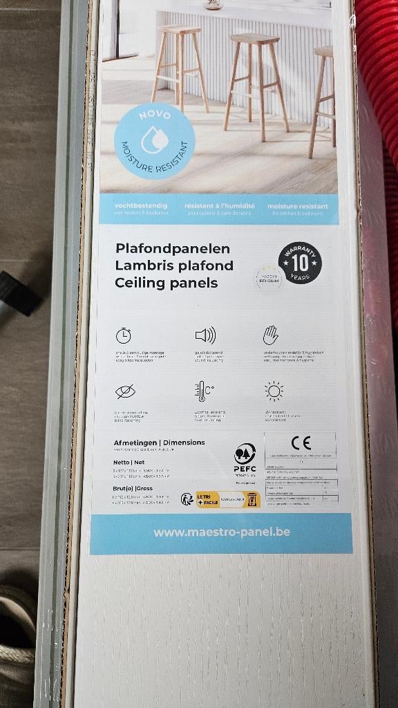 Maestro plafond panelen, Doe-het-zelf en Bouw, Ophalen, Nieuw, HPL, Minder dan 20 mm