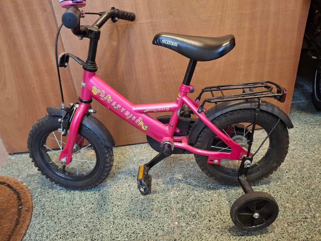 Fiets met zijwieltjes, Fietsen en Brommers, Fietsen | Kinderfietsjes, Zijwieltjes, Ophalen of Verzenden, Minder dan 16 inch, Gebruikt