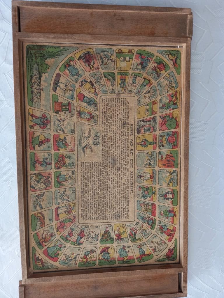 Antiek ganzenspel, Ophalen of Verzenden