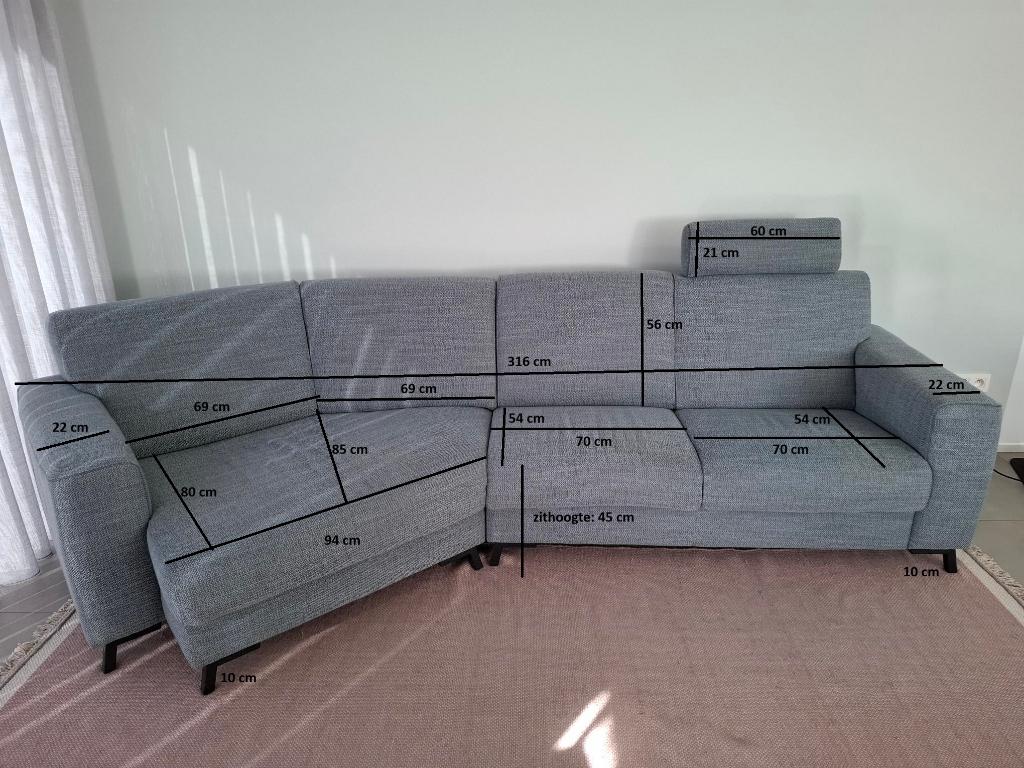 zetel Henders & Hazel, Huis en Inrichting, Zetels | Zetels, Ophalen, Gebruikt, Overige maten, Hoekbank