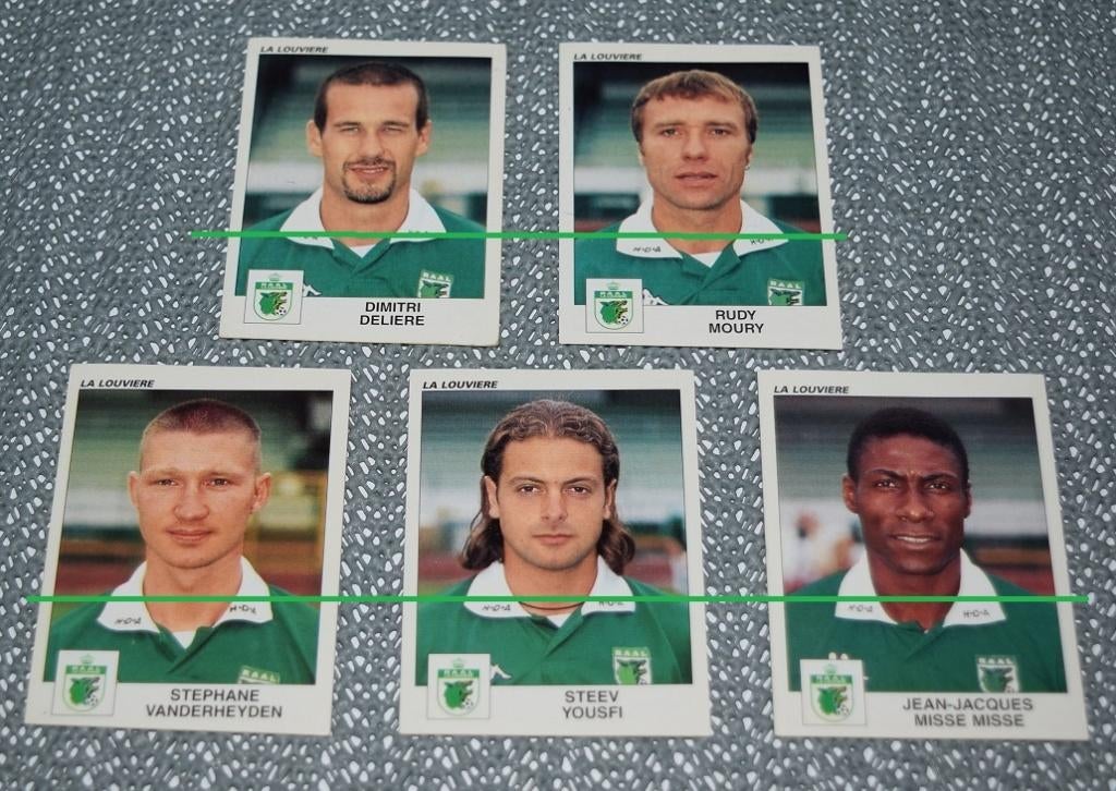 Panini Football 2001/La Louvière/5 autocollants, Enlèvement ou Envoi, Comme neuf, Affiche, Image ou Autocollant