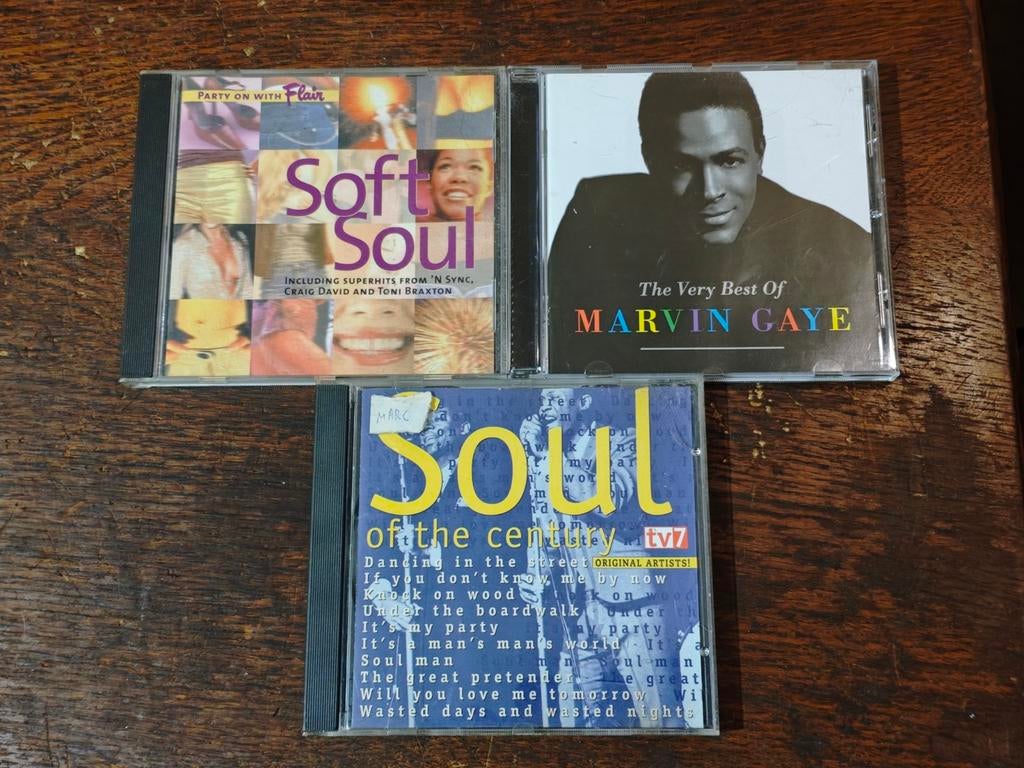 Lot van 3 soul cd's cd soul (Marvin gaye,...), Cd's en Dvd's, Ophalen of Verzenden, 1980 tot 2000, Zo goed als nieuw, Soul of Nu Soul
