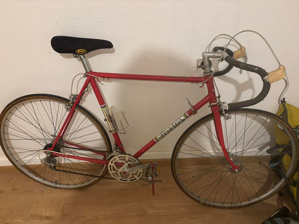 Vintage Flandria koersfiets – jaren ’70 – origineel, Autres marques, Moins de 10 vitesses, Acier, Enlèvement